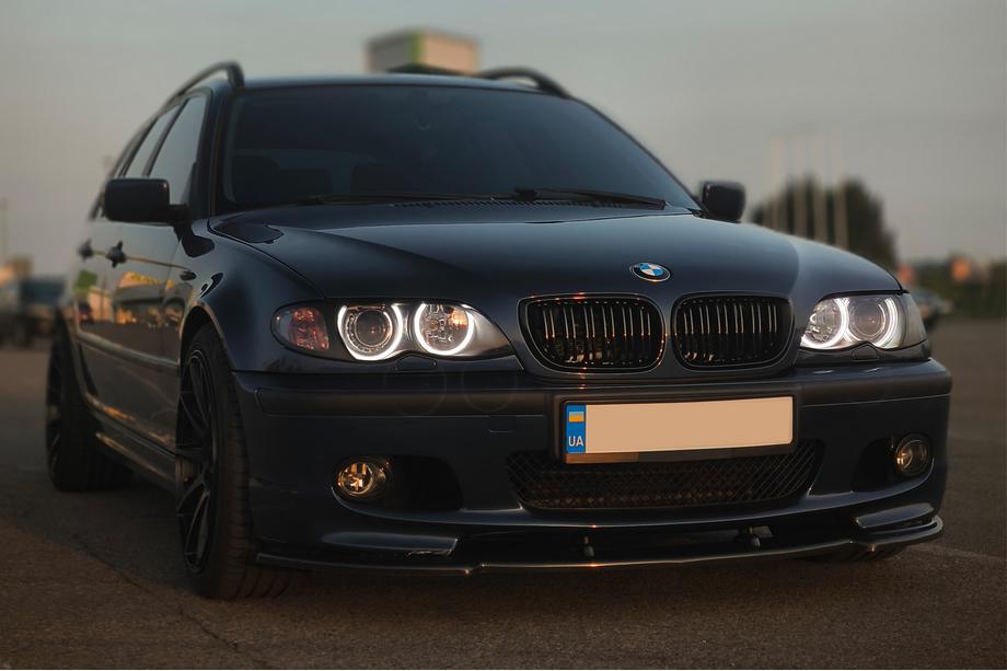 BMW 3 Series E46 1998-2006 Frontlippe DPT V-1 (Für M Sport, Schwarz Glanz) Foto 3
