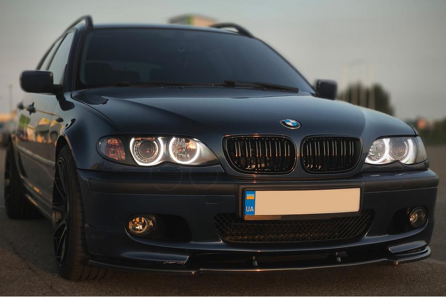 BMW 3 Series E46 1998-2006 Frontlippe DPT V-1 (Für M Sport, Schwarz Glanz) Foto 5