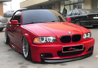 BMW 3 Series E46 1998-2006 Frontlippe DPT V-2 (Für M Sport, Schwarz Glanz) Foto 2