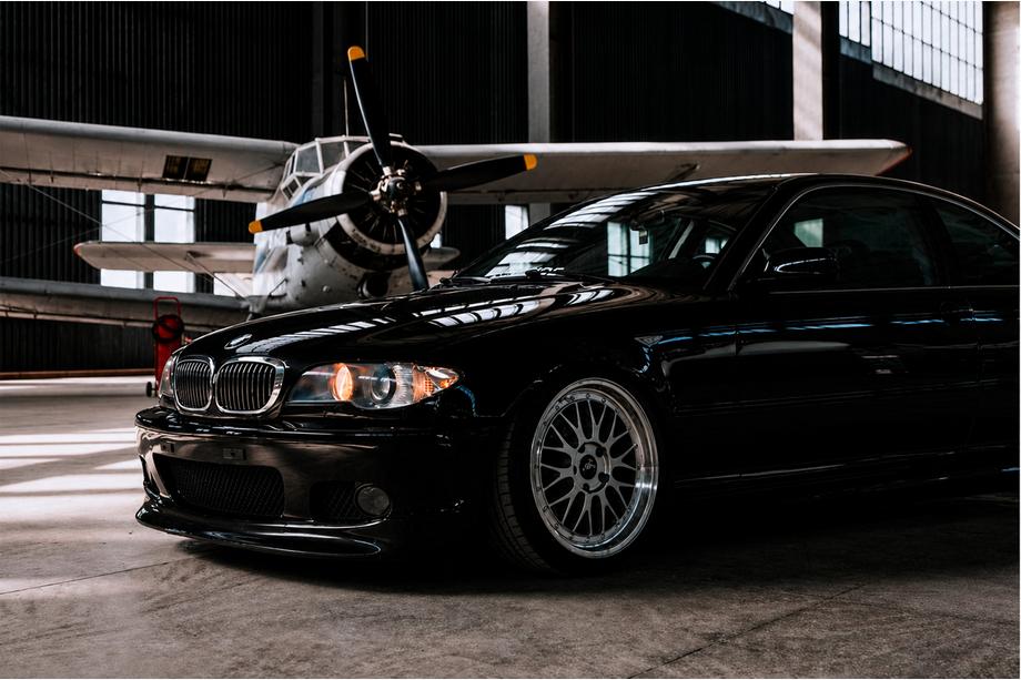 BMW 3 Series E46 1998-2006 Frontlippe DPT V-2 (Für M Sport, Schwarz Glanz) Image