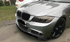 BMW 3 Series E90/E91 2005-2011 Frontlippe DPT V-1 (für E90 M-Sport 2008-2011, Schwarz Glanz) Foto 1