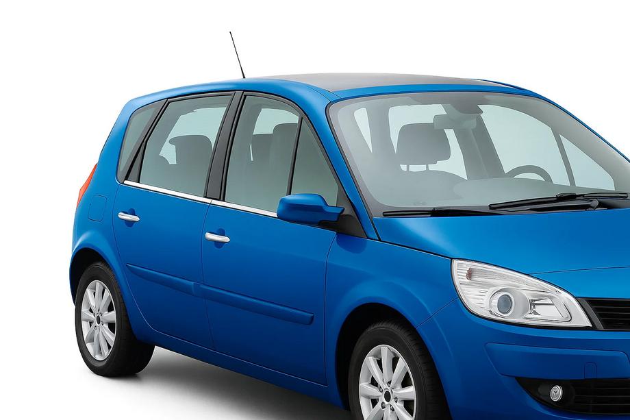 Renault Scenic 1998-2003 Fensterrahmen Zierleisten Edelstahl Aussen (4 Stk) Image