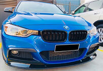 BMW 3 Series F30/F31 2012-2019 Frontlippe DPT (für M Performance, Schwarz Glanz) Foto 2