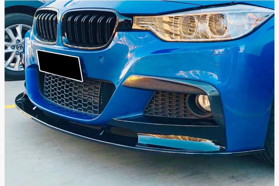 BMW 3 Series F30/F31 2012-2019 Frontlippe DPT (für M Performance, Schwarz Glanz) Image