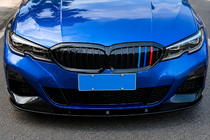 BMW 3 Series G20/G21 2018- Frontlippe DPT V-2 (für M Technic, Schwarz Glanz) Foto 2