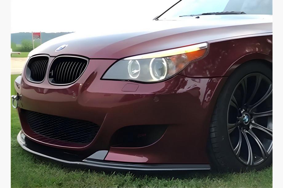 BMW 5 Series E60/E61 2003-2010 Frontlippe DPT (Ohne Finnen, Für M5 Hamann, Schwarz Glanz) Image