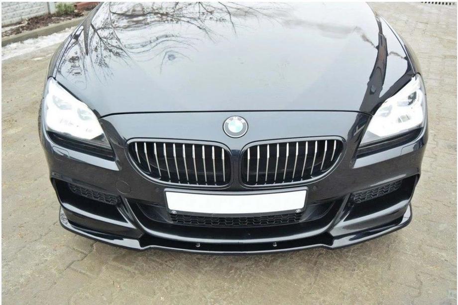 BMW 6 Series F12/F13/F06 2011-2018 Frontlippe DPT (für M Performance, Schwarz Glanz) Foto 2