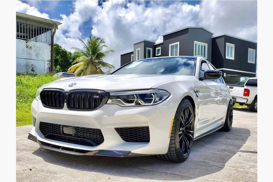 BMW 5er G30/G31 2017–2023 Frontlippe DPT (Für M5, 2017-2020, Schwarz Glanz) Foto 4