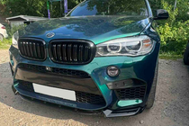 BMW X5 F15 2013-2018 Frontlippe DPT V-2 (für X5M F85, Schwarz Glanz) Foto 16