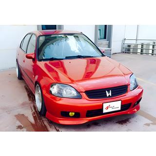 Frontlippe DPT V-2 (Schwarz Glanz) Honda Civic 1995-2001 Foto 2