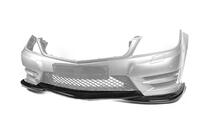Mercedes C-class W204 2007-2015 Frontstoßstangenlippe DPT V2 (2011-2015, Schwarz Glanz) Foto 6