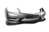 Mercedes C-class W204 2007-2015 Frontstoßstangenlippe DPT V2 (2011-2015, Schwarz Glanz) Foto 11
