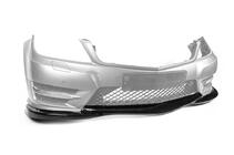 Mercedes C-class W204 2007-2015 Frontstoßstangenlippe DPT V2 (2011-2015, Schwarz Glanz) Foto 5