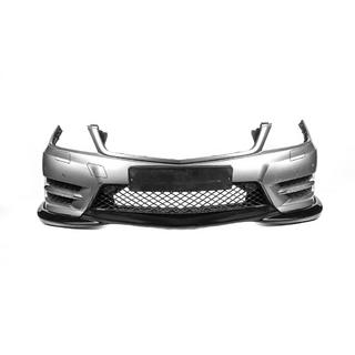 Frontstoßstangenlippe DPT V2 (2011-2015, Schwarz Glanz) Mercedes C-class W204 2007-2015 Foto 3