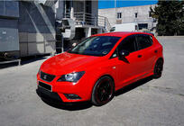 Seat Ibiza 2010-2017 Frontlippe DPT V-1 (Schwarz Glanz) Foto 2