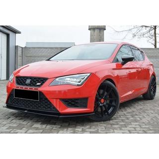 Front Lip Spoiler DPT (Cupra, 2013-2016, Schwarz Glanz) Seat Leon 2013-2020 Foto 2