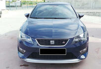 Seat Leon 2013-2020 Frontlippe DPT V-2 (2013-2016, Schwarz Glanz) Foto 1