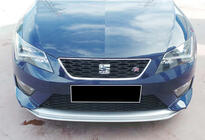 Seat Leon 2013-2020 Frontlippe DPT V-2 (2013-2016, Schwarz Glanz) Foto 3