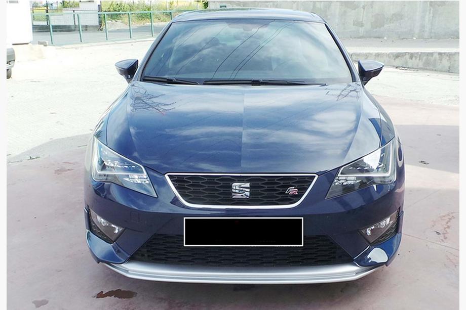 Seat Leon 2013-2020 Frontlippe DPT V-2 (2013-2016, Schwarz Glanz) Image