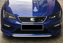 Seat Leon 2013-2020 Frontlippe DPT V-1 (2017-2020, Schwarz Glanz) Foto 2