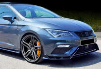 Seat Leon 2013-2020 Frontlippe DPT V-3 (2017-2020, Schwarz Glanz) Foto 2