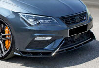 Seat Leon 2013-2020 Frontlippe DPT V-3 (2017-2020, Schwarz Glanz) Foto 4