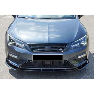Frontlippe DPT V-3 (2017-2020, Schwarz Glanz) Seat Leon 2013-2020 Foto 3