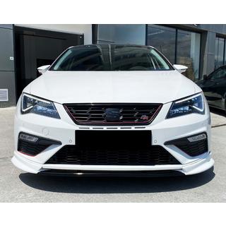 Frontlippe DPT V-3 (2013-2016, Schwarz Glanz) Seat Leon 2013-2020 Foto 2