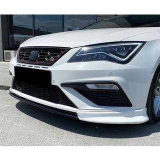 Frontlippe DPT V-3 (2013-2016, Schwarz Glanz) Seat Leon 2013-2020 Foto 1