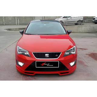 Frontlippe DPT V-4 (2013-2016, Schwarz Glanz) Seat Leon 2013-2020