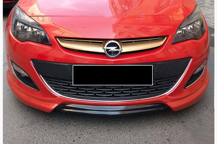 Opel Astra J 2009-2015 Frontlippe DPT V-1 (Schwarz Glanz) Image