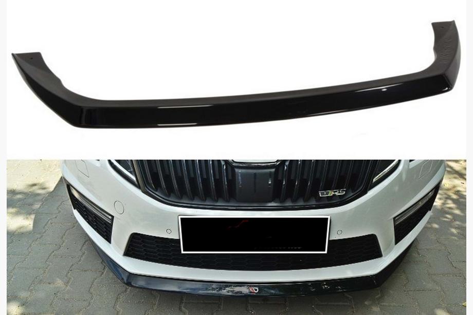 Skoda Octavia III A7 2013-2019 Frontlippe DPT V-3 (2013-2017 RS, Schwarz Glanz) Foto 1