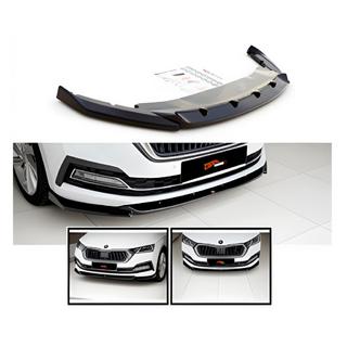 Front Lip Spoiler DPT (Schwarz Glanz) Skoda Octavia IV A8 2020- Foto 2