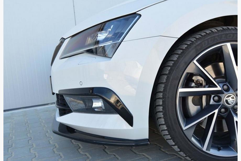 Skoda Superb 2015-2024 Frontlippe Stoßstange DPT V-4 (2015-2020, Schwarz Glanz) Foto 3