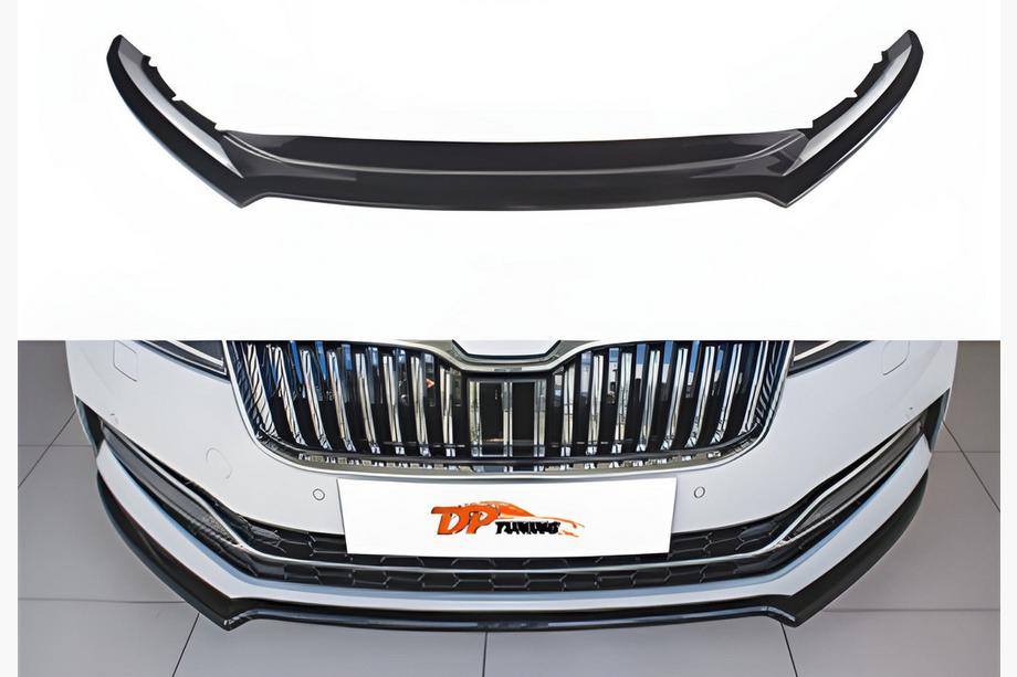 Skoda Superb 2015-2024 Frontlippe DPT V-4 (2021-, Schwarz Glanz) Image