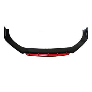 Universelle Front Lip Spoiler DPT Red V-2 (ABS, Schwarz Glanz)
