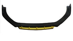 Universelle Frontlippe DPT Yellow V-2 (ABS, Schwarz Glanz) Foto 1