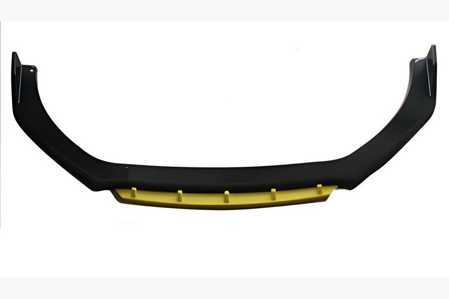 Universelle Frontlippe DPT Yellow V-2 (ABS, Schwarz Glanz) Image