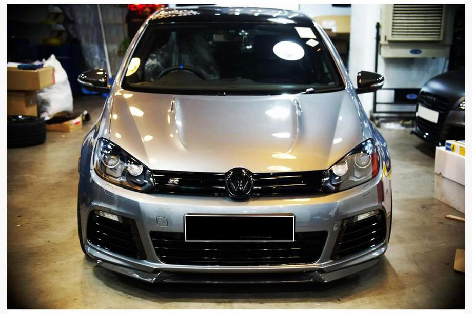 Volkswagen Golf 6 2008-2014 Frontlippe DPT V-1 (Schwarz Glanz) Image
