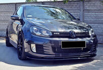 Volkswagen Golf 6 2008-2014 Frontlippe DPT V-2 (für GTI, Schwarz Glanz) Foto 2