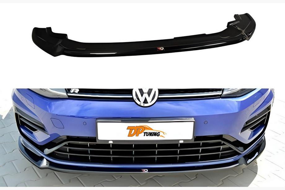 Volkswagen Golf 7/E-Golf 2012-2020 Frontlippe DPT V-3 (für R / R-Line HB, 2017-2019, Schwarz Glanz) Foto 1