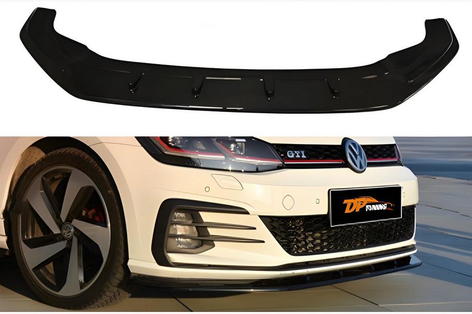 Volkswagen Golf 7/E-Golf 2012-2020 Frontlippe DPT V-1 (für GTI, 2017-2019, Schwarz Glanz) Image