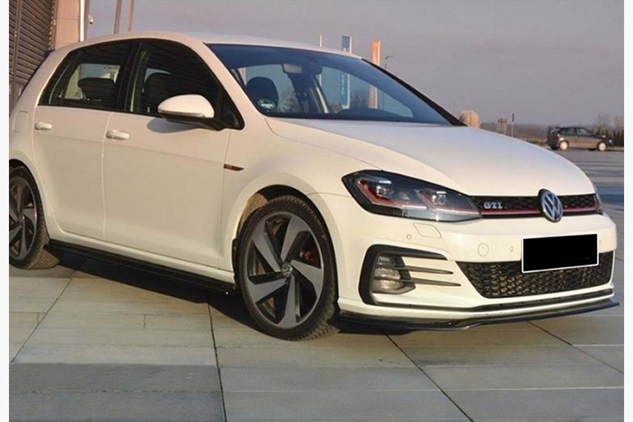 Volkswagen Golf 7/E-Golf 2012-2020 Frontlippe DPT V-2 (für GTI, 2017-2019, Schwarz Glanz) Foto 2