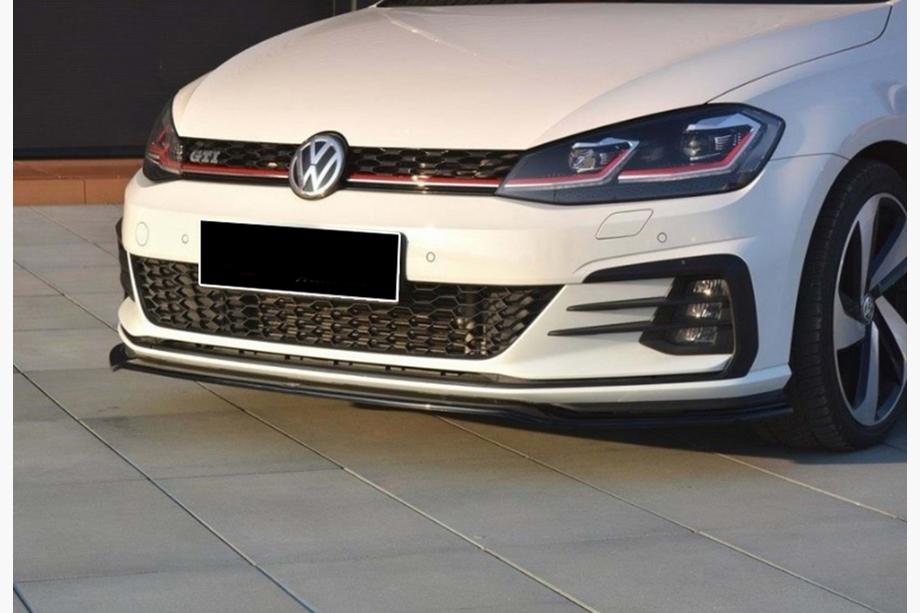 Volkswagen Golf 7/E-Golf 2012-2020 Frontlippe DPT V-2 (für GTI, 2017-2019, Schwarz Glanz) Foto 1