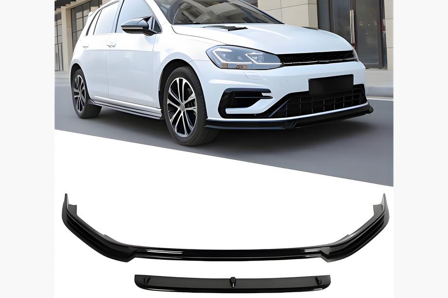 Volkswagen Golf 7/E-Golf 2012-2020 Frontlippe DPT V-5 (für R / R-Line HB, 2017-2019, Schwarz Glanz) Image