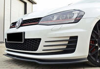 Volkswagen Golf 7/E-Golf 2012-2020 Frontlippe DPT V-2 (für GTI, 2012-2017, Schwarz Glanz) Foto 1