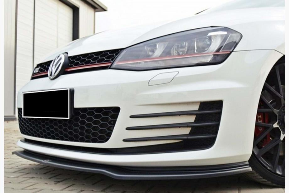 Volkswagen Golf 7/E-Golf 2012-2020 Frontlippe DPT V-2 (für GTI, 2012-2017, Schwarz Glanz) Image