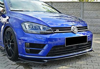 Volkswagen Golf 7/E-Golf 2012-2020 Frontlippe DPT V-2 (für R / R-Line HB, 2012-2017, Schwarz Glanz) Foto 2