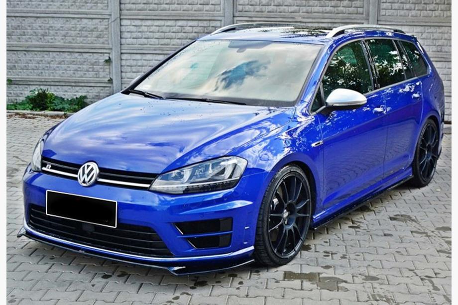 Volkswagen Golf 7/E-Golf 2012-2020 Frontlippe DPT V-2 (für R / R-Line HB, 2012-2017, Schwarz Glanz) Image
