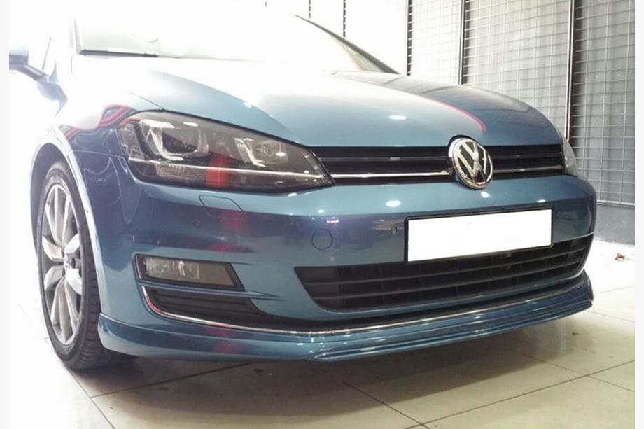 Volkswagen Golf 7/E-Golf 2012-2020 Frontlippe DPT V-2 (für Serienstoßstange, 2012-2017, Schwarz Glanz) Image